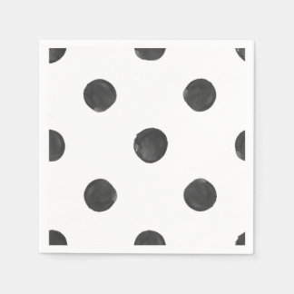Waterverf Polka Dot Napkins Servetten