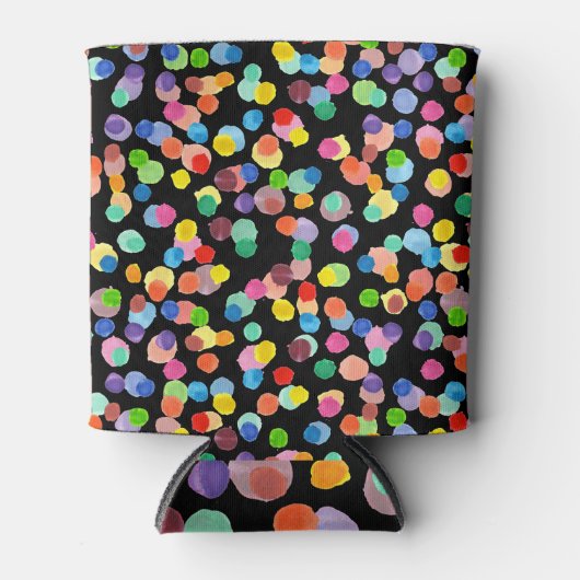 Waterverf Polka Dot, Paasachtergrond. Blikjeskoeler (Voorkant)