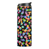 Waterverf Polka Dot, Paasachtergrond. Thermosbeker (Gedraaid links)