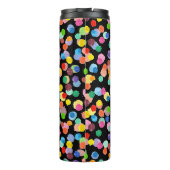 Waterverf Polka Dot, Paasachtergrond. Thermosbeker (Achterkant)