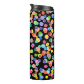 Waterverf Polka Dot, Paasachtergrond. Thermosbeker (Geroteerd rechts)