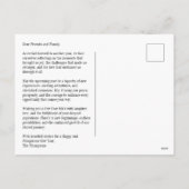 Waterverf Polka Dot Poms New Years Photo Briefkaar Feestdagenkaart (Achterkant)