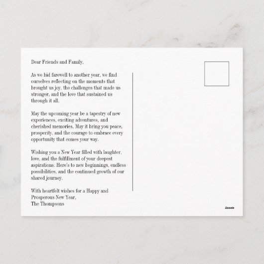 Waterverf Polka Dot Poms New Years Photo Briefkaar Feestdagenkaart (Achterkant)