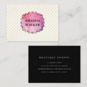 Waterverf Polka Dot Visitekaartje (Voorkant / Achterkant)