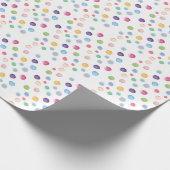 Waterverf Polka Dots Cadeaupapier (Hoek)