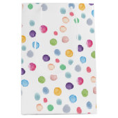 Waterverf Polka Dots Medium Cadeauzakje (Voorkant)