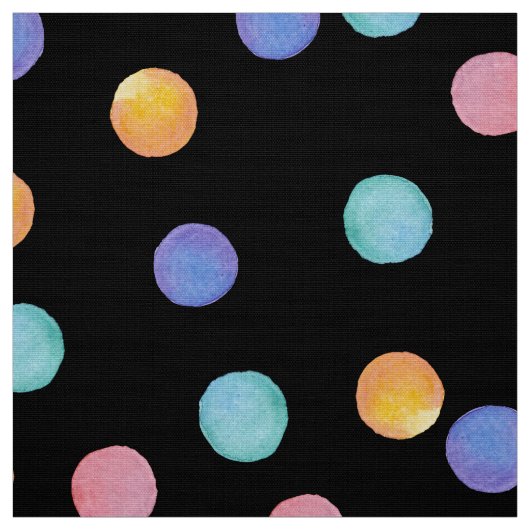 Waterverf polka dots stof (Swatch)