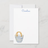 Waterverf Polka Dots Strandtas Portemonnee Bedankkaart (Voorkant)