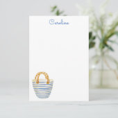 Waterverf Polka Dots Strandtas Portemonnee Bedankkaart (Staand voorkant)