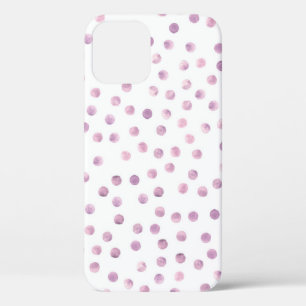 Waterverf polka stippen, roze geometrische achterg Case-Mate iPhone case
