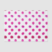 Waterverf polka stipt roze tissuepapier (Voorkant)
