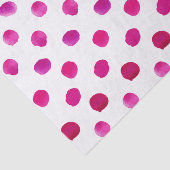 Waterverf polka stipt roze tissuepapier (Detail)