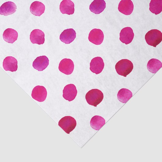 Waterverf polka stipt roze tissuepapier (Detail)