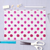 Waterverf polka stipt roze tissuepapier (Craft)