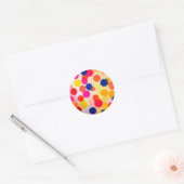 Waterverf polka stipt schattige cirkels ronde sticker (Envelop)