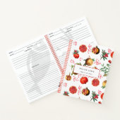 Waterverf Pomegranaat mediterrane fruitoogst Notitieboek (Binnen)
