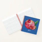 Waterverf Pomegranaat met Hebreeuws Word "Rimmon" Notitieboek (Binnen)