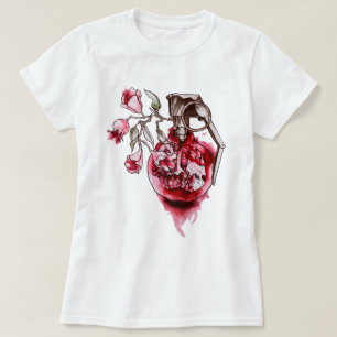 Waterverf Pomegranaat T-shirt