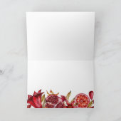 Waterverf Pomegranate Happy Tu B'shvat Kaart (Binnen)