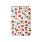 Waterverf Pomegranate Mediterranean Fruit Pattern Badmat (Voorkant Verticaal)