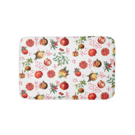 Waterverf Pomegranate Mediterranean Fruit Pattern Badmat