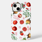 Waterverf Pomegranate Mediterranean Fruit Pattern Case-Mate iPhone Case (Achterkant)