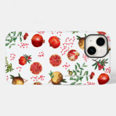 Waterverf Pomegranate Mediterranean Fruit Pattern Case-Mate iPhone Case (Achterkant (horizontaal))