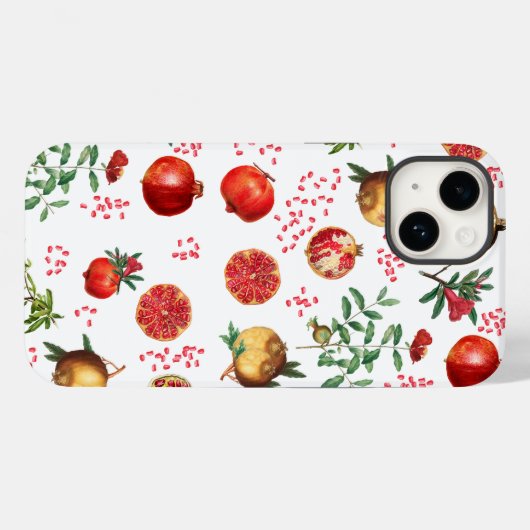 Waterverf Pomegranate Mediterranean Fruit Pattern Case-Mate iPhone Case (Achterkant (horizontaal))