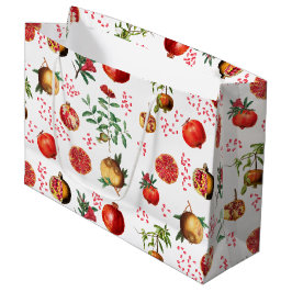 Waterverf Pomegranate Mediterranean Fruit Pattern Groot Cadeauzakje