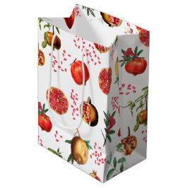 Waterverf Pomegranate Mediterranean Fruit Pattern Medium Cadeauzakje
