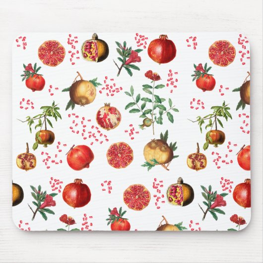 Waterverf Pomegranate Mediterranean Fruit Pattern Muismat (Voorkant)