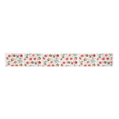Waterverf Pomegranate Mediterranean Fruit Pattern Satijnen Lint (Voorkant)