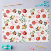 Waterverf Pomegranate Mediterranean Fruit Pattern Tissuepapier (Craft)