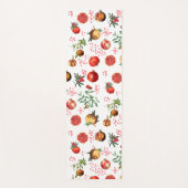 Waterverf Pomegranate Mediterranean Fruit Pattern Yogamat (Voorkant)