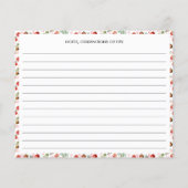 Waterverf Pomegranate Mediterranean Recipe Kaart (Achterkant)