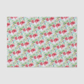 Waterverf Pomegranate red Fruit Pattern  Tissuepapier (Voorkant)
