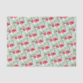 Waterverf Pomegranate red Fruit Pattern  Tissuepapier