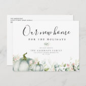 waterverf pomkin floral move Briefkaart (Voorkant / Achterkant)