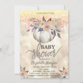 Waterverf pomkin Glitter Drift Baby shower Kaart (Voorkant)