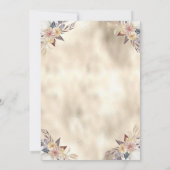 Waterverf pomkin Glitter Drift Baby shower Kaart (Achterkant)