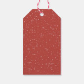 Waterverf Pommeren Bow Stropdas Merry kerst Cadeaulabel (Achterkant)