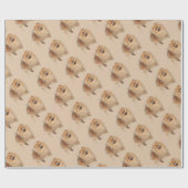 Waterverf Pommeren Dog Pet Animal Cadeaupapier (Vlak)