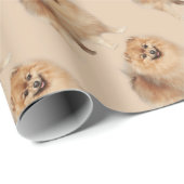 Waterverf Pommeren Dog Pet Animal Cadeaupapier (Rol Hoek)
