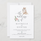 Waterverf Pommeren Pet en Floral Pink Rose Kaart (Voorkant)