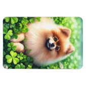 Waterverf Pommerse groene shamrocks flexibel Magneet (Horizontaal)