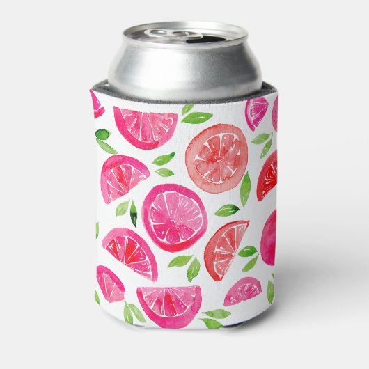 Waterverf pompelmoes blikjeskoeler (Blikje Achterkant)