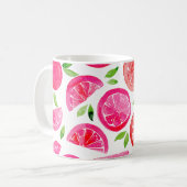 Waterverf pompelmoes koffiemok (Voorkant links)