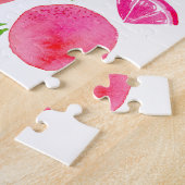 Waterverf pompelmoes legpuzzel (Zijkant)