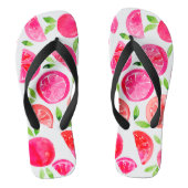 Waterverf pompelmoes teenslippers (Voetbed)