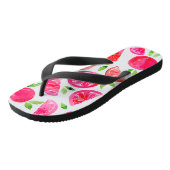 Waterverf pompelmoes teenslippers (Schuin)